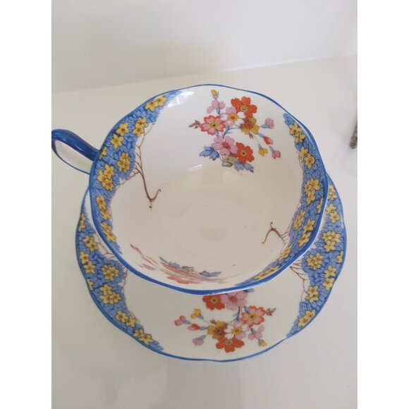 Rare Vintage Royal Albert Cup & Saucer "Florette" pattern 1930's - Picture 7 of 13
